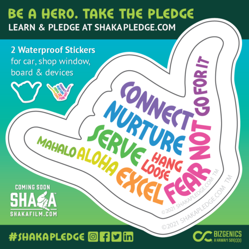 free shaka stickers